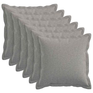 vidaXL Funda de almohada 6 uds. HOUTEN Gris Nube 30 x 30 cm