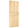 vidaXL Puerta corredera con herrajes madera maciza de pino 85x210 cm