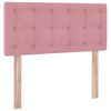 vidaXL Cama con almacenamiento Rosa 100 x 200 cm Terciopelo
