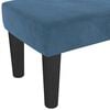 vidaXL Banco de terciopelo azul oscuro 100x30x30 cm