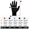 vidaXL Guantes de Trabajo 24 pcs Negro 8 / m Poliéster
