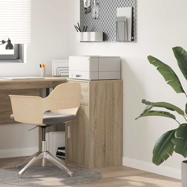 vidaXL Aparador con caj&oacute;n Roble Sonoma 38 x 34 x 75 cm