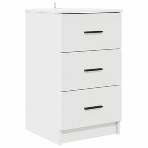 vidaXL Armario de Noche Blanco 38 x 38 x 66 cm Madera contrachapada