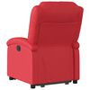 vidaXL Sillón reclinable elevable cuero artificial rojo