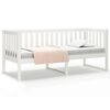 vidaXL Div&aacute;n sin colch&oacute;n blanco 75x190 cm madera maciza de pino