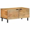 vidaXL Mesa de centro marr&oacute;n 80x50x40 cm madera maciza mango