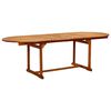 vidaXL Juego comedor de jard&iacute;n 9 pzas madera maciza acacia y textileno