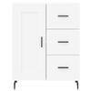 vidaXL Aparador alto madera contrachapada blanco 69,5x34x180 cm