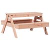 vidaXL Mesa de p&iacute;cnic para ni&ntilde;os madera maciza Douglas 88x97x52 cm
