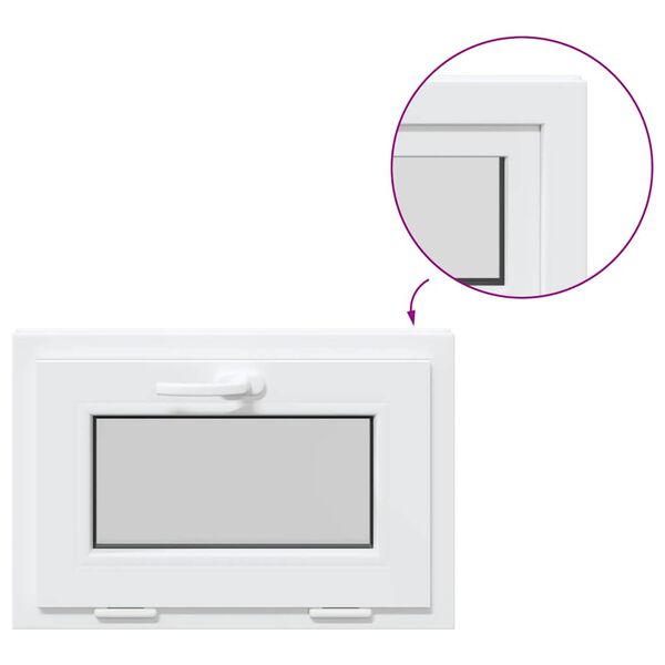 vidaXL Ventana de s&oacute;tano "RISOR" 60x40 cm oscilobatiente 3 cristales