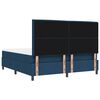 vidaXL Cama tipo Box Spring con colch&oacute;n Azul 180 x 200 cm tela