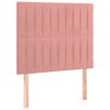 vidaXL Cama box spring con colch&oacute;n terciopelo rosa 90x200 cm