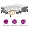 vidaXL Cama tipo Box Spring Gris oscuro 200 x 200 cm Terciopelo