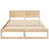 vidaXL Estructura de cama Natural 140 x 200 cm Madera de pino macizo