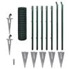 vidaXL Euro Valla de acero verde 10x1 m