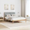 vidaXL Estructura de cama Marr&oacute;n 135 x 190 cm Madera de pino macizo