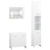 vidaXL Juego muebles de ba&ntilde;o 3 pzas madera de ingenier&iacute;a blanco