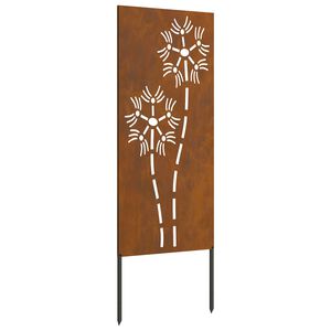 vidaXL Pantalla de Privacidad para Jard&iacute;n Calado Oxidado 50 x 140 cm