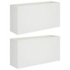 vidaXL Macetero de Jard&iacute;n 2 uds. Blanco 100 x 30 x 50 cm