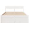 vidaXL Estructura de cama sin colchón madera de pino blanca 140x190 cm