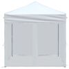 vidaXL Carpa para fiestas plegable con paredes laterales blanca 2x2 m