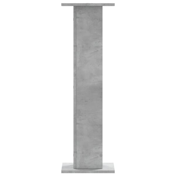 vidaXL Soportes altavoces 2 uds madera gris hormigón 30x30x95 cm