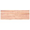 vidaXL Tablero mesa madera roble tratada marr&oacute;n claro 180x60x(2-4) cm