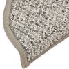 vidaXL Alfombras de pelda&ntilde;os de escalera 15 uds gris claro 56x17x3 cm