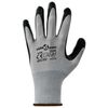vidaXL Guantes de Trabajo 24 pcs Gris y Negro 8 / m Poli&eacute;ster