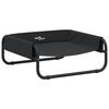 vidaXL Cama elevada para perros tela oxford y acero gris antracita