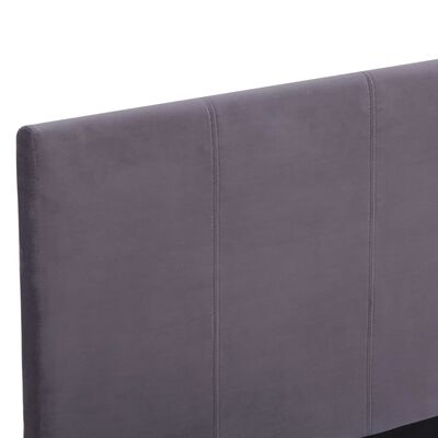vidaXL Estructura de cama de tela gris 120x200 cm