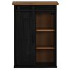 vidaXL Armario colgante HALDEN con puerta corredera 49x22,5x70cm negro