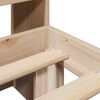 vidaXL Cama con estanter&iacute;a sin colch&oacute;n madera maciza de pino 90x190 cm