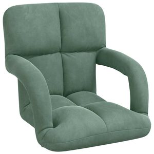 vidaXL Silla de suelo Verde Mar 58 x 62 x 58 cm Terciopelo
