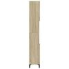 vidaXL Armario de ba&ntilde;o madera contrachapada roble Sonoma 30x30x190 cm