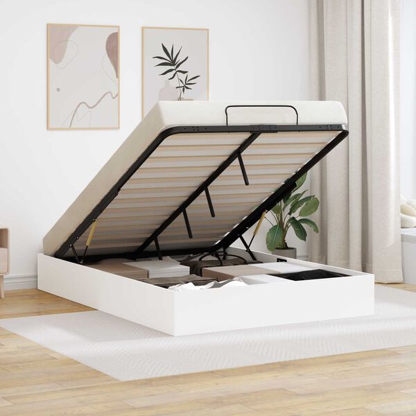 vidaXL Estructura de Cama Ottoman con almacenamiento 203 x 150 x 25 cm