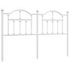 vidaXL Cabecero de repuesto de metal blanco 135 cm