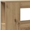 vidaXL Cabecero LED madera ingeniería roble artisan 140x18,5x103,5 cm