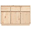 vidaXL Aparador de madera maciza de pino 110x36x75 cm