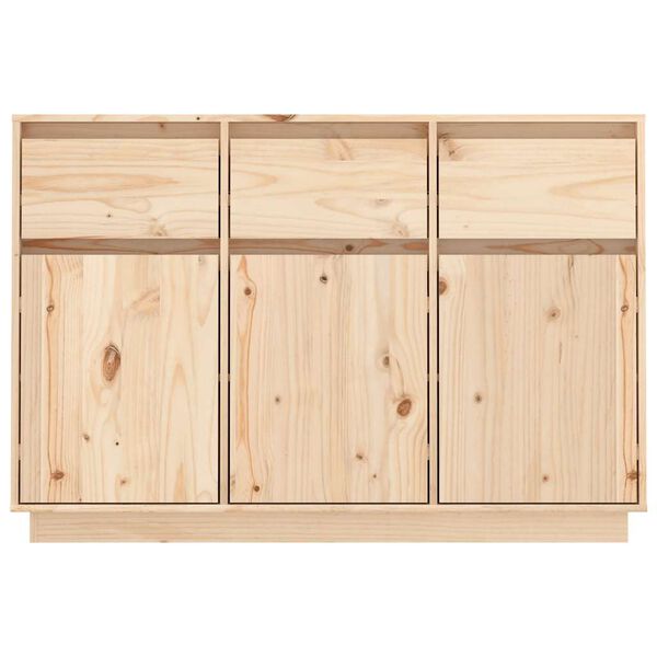 vidaXL Aparador de madera maciza de pino 110x36x75 cm
