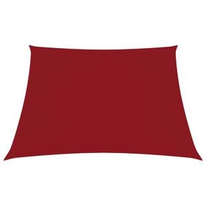 vidaXL Toldo de vela cuadrado tela Oxford rojo 2x2 m