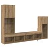 vidaXL Unidades de pared para TV 4 uds. Roble artisan