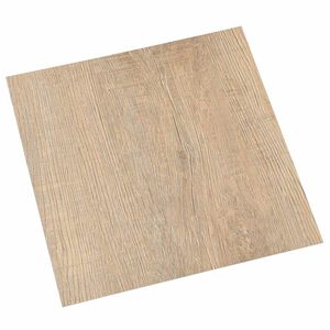 vidaXL Tableros de Suelo 5,11 m&sup2; 55 pcs PVC Gris Claro, Marr&oacute;n Oscuro