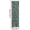 vidaXL Cortina antimoscas chenilla verde y blanco 56x200 cm