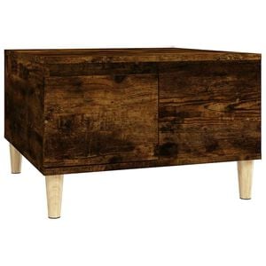vidaXL Mesa de centro madera contrachapada roble ahumado 55x55x36,5 cm