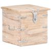 vidaXL Ba&uacute;l de madera maciza de acacia 40x40x40 cm