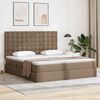vidaXL Cama con almacenamiento Capuchino 160 x 200 cm Cuero sint&eacute;tico