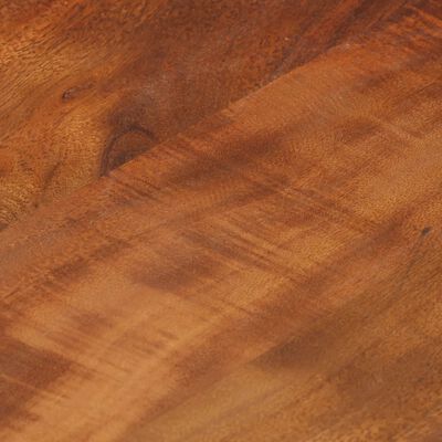 vidaXL Mesa auxiliar madera acacia y hierro fundido marrón 45x35x49 cm