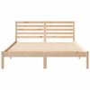 vidaXL Estructura de cama Marr&oacute;n 150 x 200 cm Madera de pino macizo