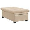 vidaXL Sof&aacute; cama desplegable Crema 194 x 67 x 82 cm Microfibra